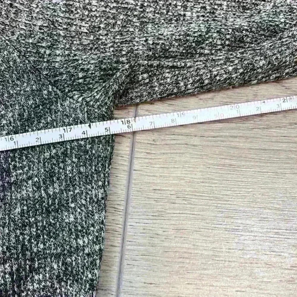 Madewell Grey & White Mock Neck Long Sleeve Dress Size M - Picture 9 of 10